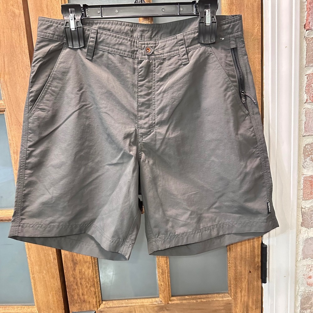 Howler Brothers Horizon Hybrid Shorts‎ Men 30 Gray Green Ripstop Quick Dry Fish